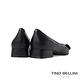Tino Bellini 羊皮典雅雙色蝴蝶結尖頭低跟鞋-黑 product thumbnail 5