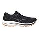 MIZUNO WAVE RIDER 24 WAVEKNIT女慢跑鞋-3E-寬楦 J1GD207740 麻花黑灰 product thumbnail 2