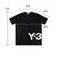 Y-3 20週年紀念款白字LOGO純棉短袖圓領T恤(男/黑) product thumbnail 6