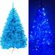 摩達客 台灣製8呎/8尺豪華版晶透藍系聖誕樹(不含飾品)+100燈LED燈藍白光3串 product thumbnail 2