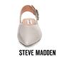 STEVE MADDEN-COURTNEY 尖頭低跟大圓扣涼鞋-灰色 product thumbnail 3