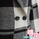 經典格紋翻領口袋針織外套 (黑色)-100%明洞 product thumbnail 6