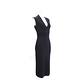 Michael Kors V-Neck Midi 黑色束腰設計無袖洋裝 product thumbnail 3