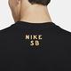 Nike T恤 SB Tee 基本款 圓領 男款 寬鬆 純棉 天使 運動休閒 穿搭 黑 金 DJ1219-010 product thumbnail 6