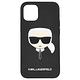 KARL LAGERFELD卡爾公仔圖樣Iphone 12mini防刮紋手機殼5.4"(黑) product thumbnail 2