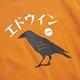 EDWIN 東京散策系列 烏鴉朋友厚長袖T恤-男女-黃褐色 product thumbnail 4