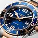 LONGINES 浪琴 官方授權 深海征服者300米潛水石英錶-藍x雙色版/41mm L3.740.3.98.7 product thumbnail 4