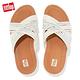 【FitFlop】KESSIA SLEEK CRYSTAL SLIDES 多帶交錯設計水鑽涼鞋交叉帶涼鞋-女(奶油色) product thumbnail 4