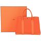 HERMES GARDEN PARTY 36 帆布拼接手提包(橘色) product thumbnail 7