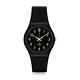 Swatch 原創系列 GOLDEN TAC 黑色金艷手錶-34mm product thumbnail 3