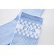 FILA 素色格紋造型中筒襪-淺藍 SCY-1301-SB product thumbnail 4