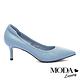 跟鞋 MODA Luxury 極簡純色質感全真皮尖頭高跟鞋－藍 product thumbnail 3