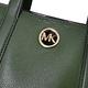 MICHAEL KORS HADLEIGH 經典MK LOGO素面手提斜背兩用小托特包(森林綠) product thumbnail 6