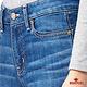 BRAPPERS 女款 新美腳Royal系列-女用中腰彈性鑲鑽小喇叭褲-淺藍 product thumbnail 6