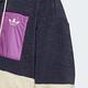 ADIDAS ORIGINALS SHORT SHERPA JK三葉草 女 仿羊羔絨外套-藍白-HR3455 product thumbnail 5