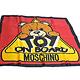 MOSCHINO 義大利TOY小熊LOGO圖騰100%絲質絲巾(黑邊紅底) product thumbnail 4