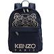 KENZO 電繡老虎圖案LOGO尼龍拉鍊後背包(深藍 大) product thumbnail 2