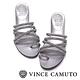 VINCE CAMUTO 交叉帶水鑽平底涼鞋-絨灰 product thumbnail 3