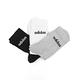 adidas 襪子 Linear Crew 男女款 黑 白 灰 長襪 中筒 基本款 愛迪達 三雙入 IC1302 product thumbnail 2
