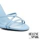涼鞋 HELENE_SPARK 優雅時髦交叉細帶全羊皮美型高跟涼鞋－藍 product thumbnail 6