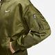 Nike 外套 NSW Reversible Varsity 女款 綠 白 雙面穿 飛行夾克 保暖 寬鬆 風衣 DV7877-307 product thumbnail 8