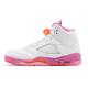 Nike Air Jordan 5 Retro GS 童鞋 大童 女鞋 白 桃粉色 AJ5 休閒鞋 440892-168 product thumbnail 2