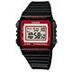 CASIO 超亮LED大螢幕方形數位錶(W-215H-1A2)-黑/紅框 40mm product thumbnail 2