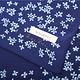 Nina Ricci 手繪風花朵混綿方型絲巾-深藍色 product thumbnail 4