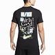 Nike 短袖 NSW Tee 男款 黑 羅紋 滿版 標語 大自然 短T 棉T FB9775-010 product thumbnail 5