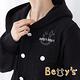 betty’s貝蒂思　牛仔布拼接長版連帽外套(黑色) product thumbnail 4