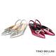 【TINO BELLINI 貝里尼】巴西進口前包後拉帶低跟鞋FW1V014-C(亮桃紅) product thumbnail 5