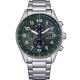CITIZEN 星辰 光動能 三眼計時 腕錶 男錶 手錶 綠色-CA0770-72X product thumbnail 2