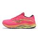 Mizuno 慢跑鞋 Wave Rider 27 超寬楦 女鞋 粉紅 黃 避震 運動鞋 美津濃 J1GD2306-24 product thumbnail 2