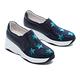 休閒鞋 MELROSE 時尚閃耀雙色晶鑽星星厚底休閒鞋－藍 product thumbnail 2