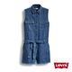 Levis 牛仔短褲 女款 連身短褲 橘標-動態show product thumbnail 4