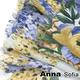 AnnaSofia 層花錦簇 高密度織毛邊圍巾(輕水藍) product thumbnail 5