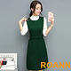 高領長袖上衣+背心洋裝 兩件套 (共四色)-ROANN product thumbnail 4