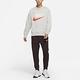 Nike 大學T Trend Over Sweatshirts 男款 厚實面料 雙重縫線 超寬鬆 穿搭 灰 橘 DM5274-050 product thumbnail 6