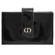 Christian Dior  30 MONTAIGNE 經典亮面漆皮風琴釦式卡片夾(黑) product thumbnail 2