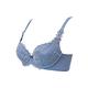 黛安芬-FLORALE璀璨薔薇系列 包覆 D-E罩杯內衣 質感藍 product thumbnail 6