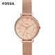 FOSSIL JACQUELINE 玫瑰金鑲鑽米蘭帶女錶 36mm ES4628 product thumbnail 5