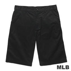 MLB-紐約洋基隊LOGO休閒水洗短褲-黑(男)