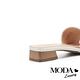 拖鞋 MODA Luxury 氣質風尚編織質感一字方頭低跟拖鞋－白 product thumbnail 4