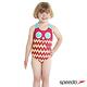 SPEEDO 幼童女休閒連身泳裝 Tropic Patchworld 紅-藍 product thumbnail 3