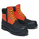 Timberland 男款橙黑撞色磨砂革防水橡膠鞋頭6吋靴|A2KEC845 product thumbnail 5