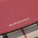 Burberry Horseferry Check 戰馬格紋皮革釦式長夾(紅色/格紋) product thumbnail 5