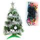 摩達客 2尺(60cm)特級綠色松針葉聖誕樹(銀色系飾品組)+50燈彩色鎢絲樹燈串 product thumbnail 2