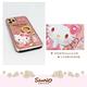 三麗鷗 Kitty iPhone 11 6.1吋施華彩鑽全包鏡面指環雙料手機殼-燭光凱蒂 product thumbnail 4