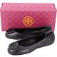 TORY BURCH Minnie Travel 琺瑯盾牌飾折疊平底鞋(黑色) product thumbnail 5