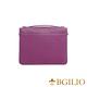 義大利BGilio-十字紋牛皮時尚手提包-紫色 (1692.004-10) product thumbnail 5